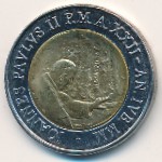 Ватикан, 500 лир (2000 г.)