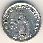 Гватемала, 5 сентаво (1925–1949 г.)