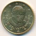 Vatican City, 50 euro cent, 2008–2013