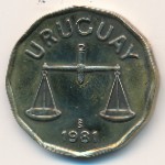 Uruguay, 50 centesimos, 1976–1981