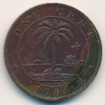 Либерия, 1 цент (1896–1906 г.)