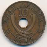 Восточная Африка, 10 центов (1949–1952 г.)