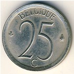 Бельгия, 25 сентим (1964–1975 г.)