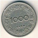 Austria, 1000 kronen, 1924