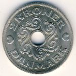 Denmark, 2 kroner, 1990