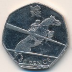 Великобритания, 50 пенсов (2011 г.)