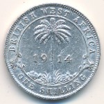 Британская Западная Африка, 1 шиллинг (1913–1920 г.)