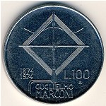 Италия, 100 лир (1974 г.)