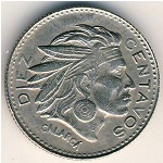 Colombia, 10 centavos, 1954–1966