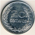 Colombia, 20 centavos, 1971–1978