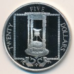 Виргинские острова, 25 долларов (1988 г.)