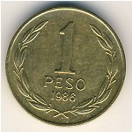 Чили, 1 песо (1981–1987 г.)