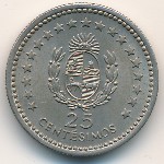 Uruguay, 25 centesimos, 1960