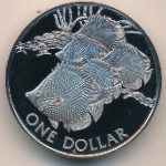 Виргинские острова, 1 доллар (1985 г.)