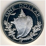 Багамские острова, 1 доллар (1974–1980 г.)