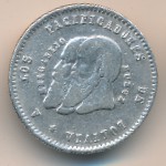 Bolivia, 1/2 melgarejo, 1865