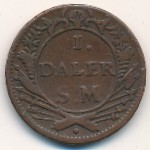 Швеция, 1 далер (1718 г.)