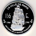 Сен-Мартин., 1 1/2 евро (2004 г.)