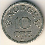 Norway, 10 ore, 1951–1957