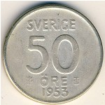 Sweden, 50 ore, 1952–1961