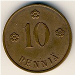 Финляндия, 10 пенни (1919–1940 г.)