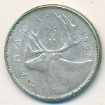 Canada, 25 cents, 1965–1966