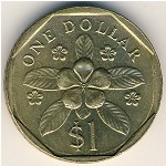 Singapore, 1 dollar, 1987–1991