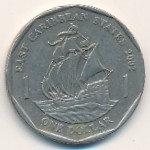 Восточные Карибы, 1 доллар (2002–2007 г.)