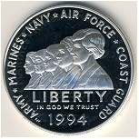 USA, 1 dollar, 1994