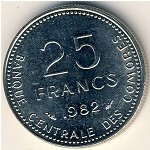 Коморские острова, 25 франков (1981–1982 г.)