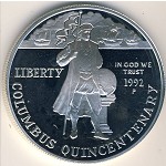 USA, 1 dollar, 1992