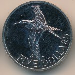 Virgin Islands, 5 dollars, 1981