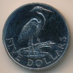 Virgin Islands, 5 dollars, 1980
