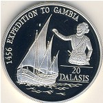 The Gambia, 20 dalasis, 1993