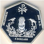 Cook Islands, 5 dollars, 1999