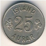Исландия, 25 эйре (1946–1967 г.)