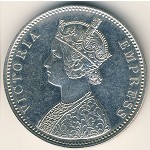 Британская Индия, 1 рупия (1877–1901 г.)