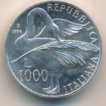 Италия, 1000 лир (1996 г.)