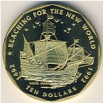 Маршалловы острова, 10 долларов (1992 г.)