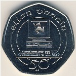 Isle of Man, 50 pence, 1988–1997