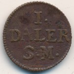 Sweden, 1 daler, 1715