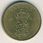 Denmark, 1 krone, 1947–1955