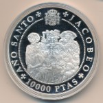 Spain, 10000 pesetas, 1993