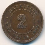 Маврикий, 2 цента (1911–1924 г.)