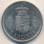 Denmark, 5 kroner, 1973–1978