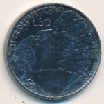 Vatican City, 50 lire, 1966
