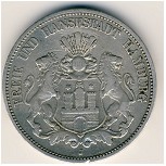 Гамбург, 5 марок (1875–1888 г.)