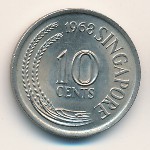 Сингапур, 10 центов (1967–1985 г.)