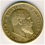 Вюртемберг, 20 марок (1894–1914 г.)