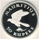 Mauritius, 50 rupees, 1975